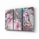 Flowers Glass Wall Art.